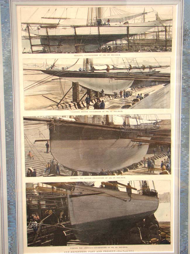 "America's Cup Defenders Past and Present" published in 1893 — image 2